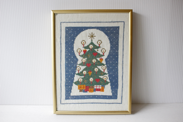 Petapeta北欧雑貨ショップ 北欧刺繍 クリスマス壁掛け