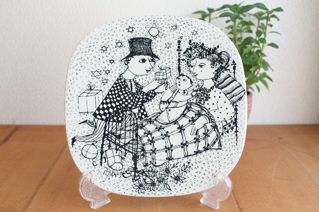 デンマーク製の絵皿