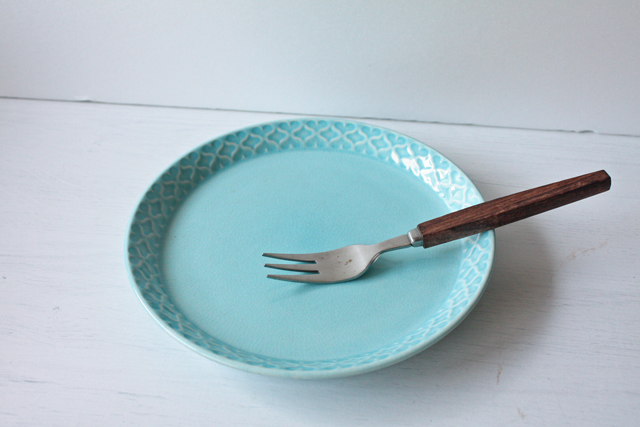 クイストゴー コーディアルパレット ターコイズ 17cm ケーキプレート