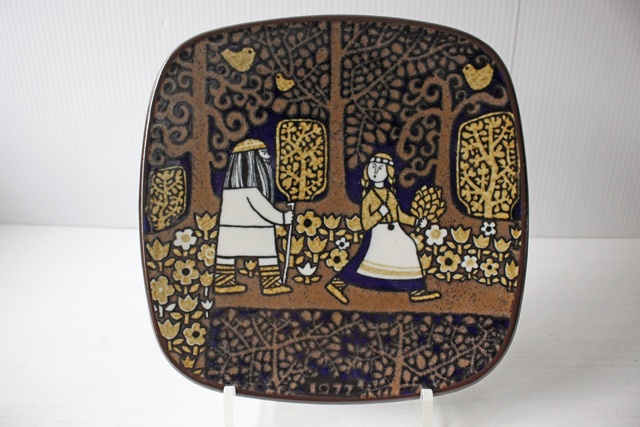 スウェーデン ヴィンテージ プレート 1977