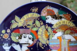 ヴィヨルン・ヴィンブラッド/色絵皿