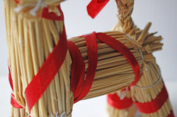 PetaPeta北欧雑貨ショップ＞＞北欧のクリスマス＞＞わら素材＞＞ヤギの