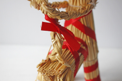 PetaPeta北欧雑貨ショップ＞＞北欧のクリスマス＞＞わら素材＞＞ヤギの